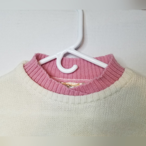 The Import Workshop Pastel Geometric Pattern Made in Italy Sweater Medium Vtg. - Picture 5 of 6